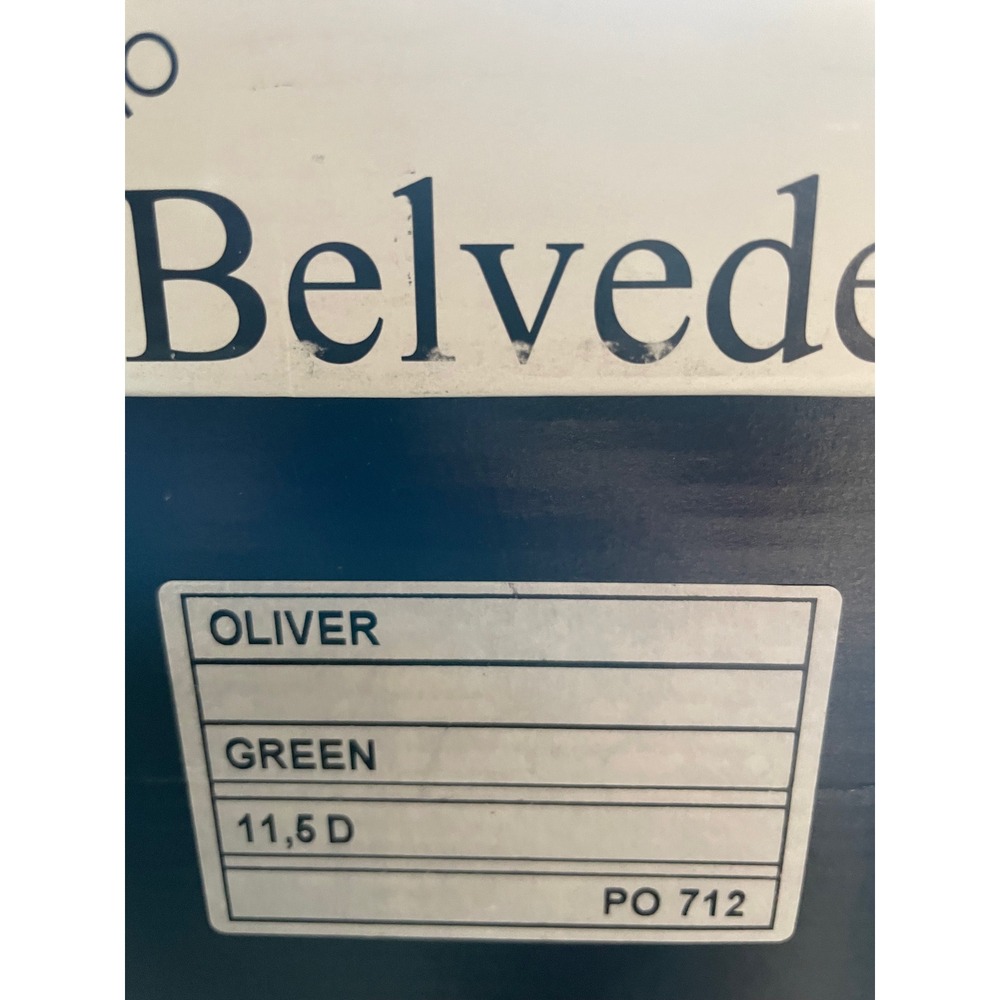 Belvedere Oliver Mens 11.5 D Green Camo Suede Low Top Sneakers Made in Brazil - Picture 7 of 8
